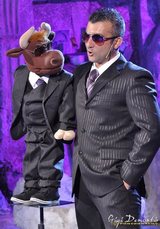 Daniele Contu with bull puppet