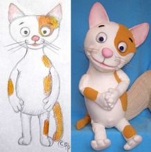 Kiity Cat puppet (example of puppet from sketch).