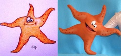 Seastar puppet (example of puppet from sketch).