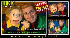 Andrea Fratellini with NIK puppet.