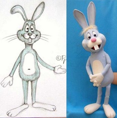 Mikky the Rabbit puppet (example of puppet from sketch).