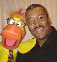 Performer Duane Echols with DUCK puppet .